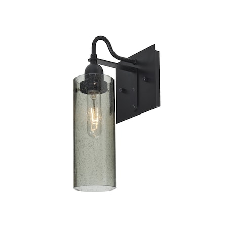 Besa Lighting Juni 10 Wall, Moss Bubble, Black, 1x60W Incandescent 1WG-JUNI10MS-BK